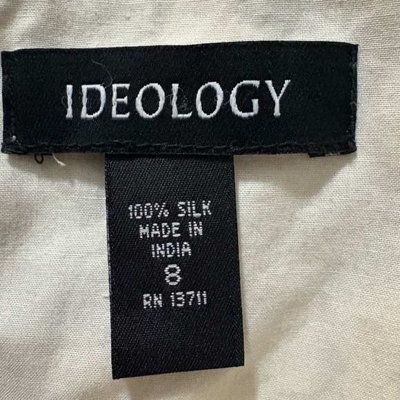 100% Silk Sunburst Sleeveless Dress. Sunburst Design with Embellishments. - Picture 10 of 16